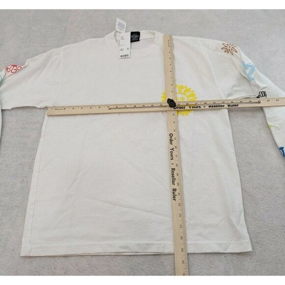 Obey Social Justice Peace Equality Long Sleeve T-shirt Small White Crew Neck NWT - Picture 7 of 7